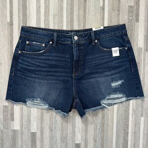 Time and Tru Women's Denim Shorts, High-Rise, Size 14